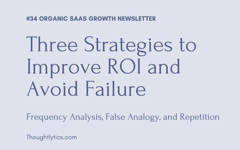 Frequency analysis, false analogy and repetition